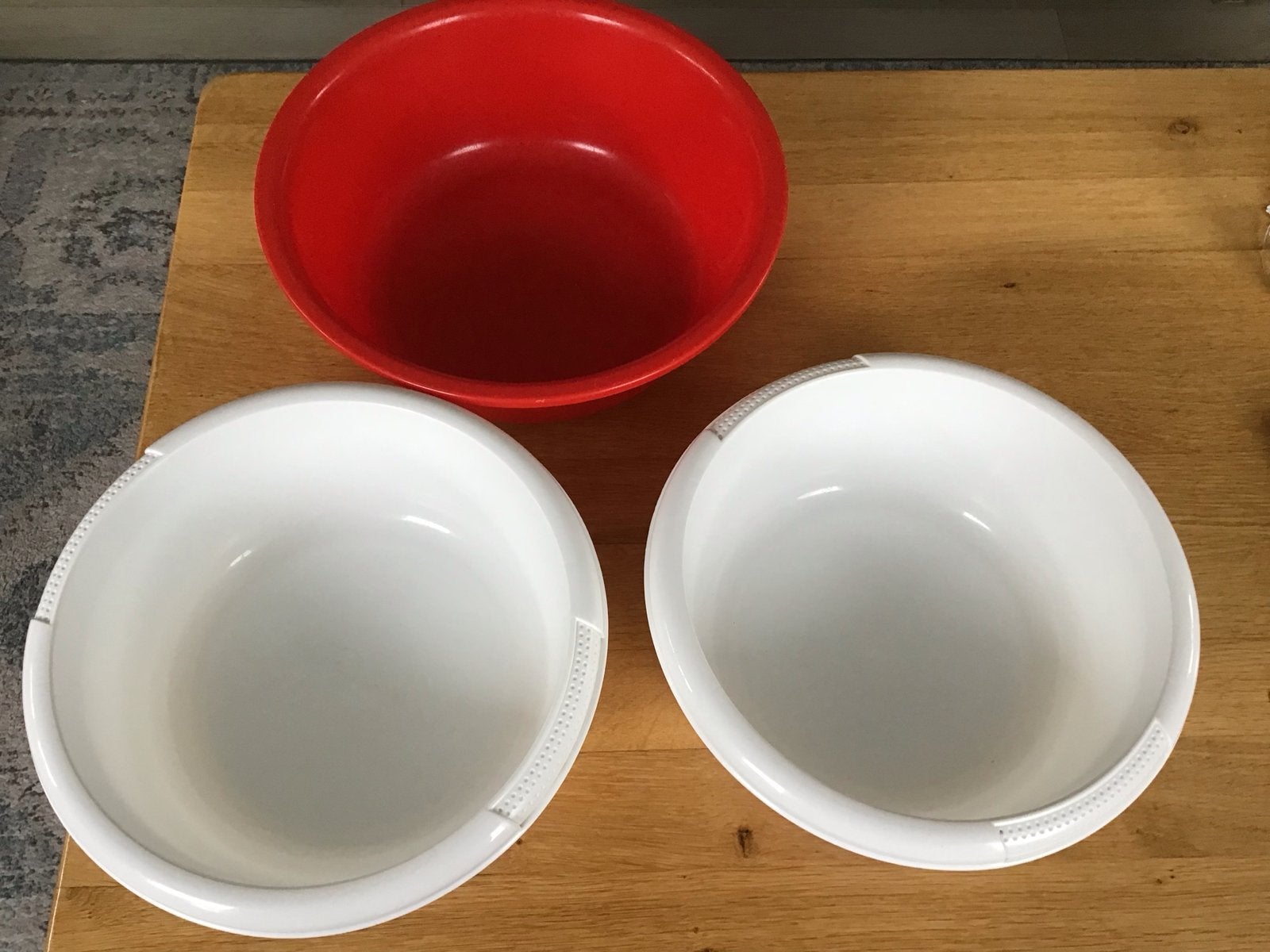 Set van 3 kunststof, afwas teiltjes ,handig camperen, Ophalen of Verzenden, Gebruikt