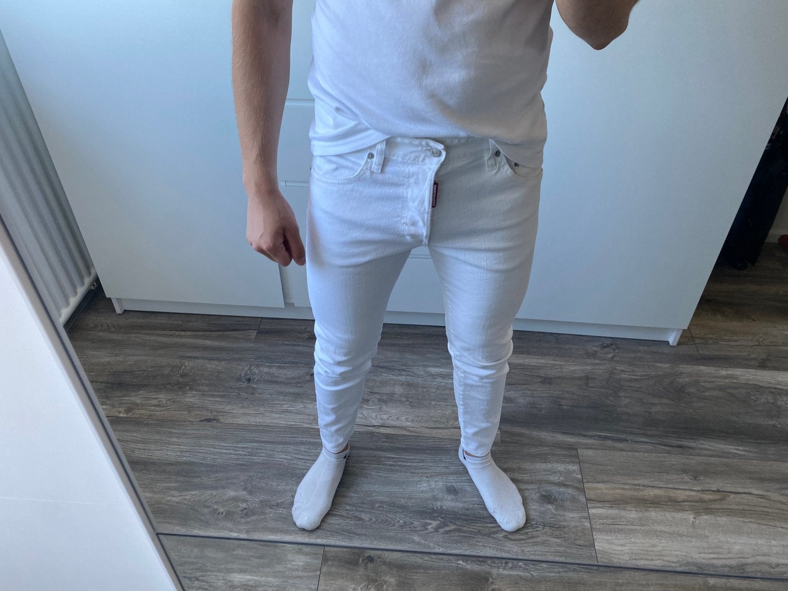 Dsquared2 Skinny Dan Jean White Size 46, Kleding | Heren, Spijkerbroeken en Jeans, Verzenden, ., Wit, W32 (confectie 46) of kleiner