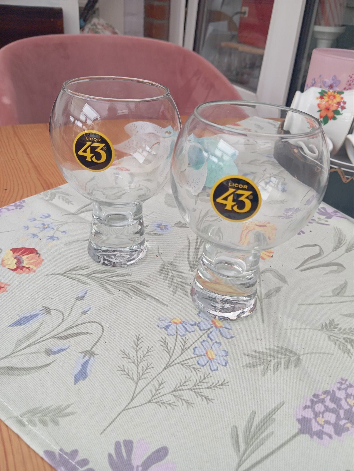 2 Licor 43 glazen, Ophalen of Verzenden, Zo goed als nieuw, Glas