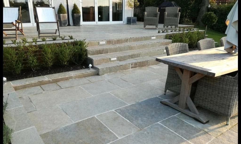 BUITENTEGELS NATUURSTEEN BUITENVLOEREN TEGELS, Tuin en Terras, Nieuw, Ophalen of Verzenden, Terrastegels, Natuursteen