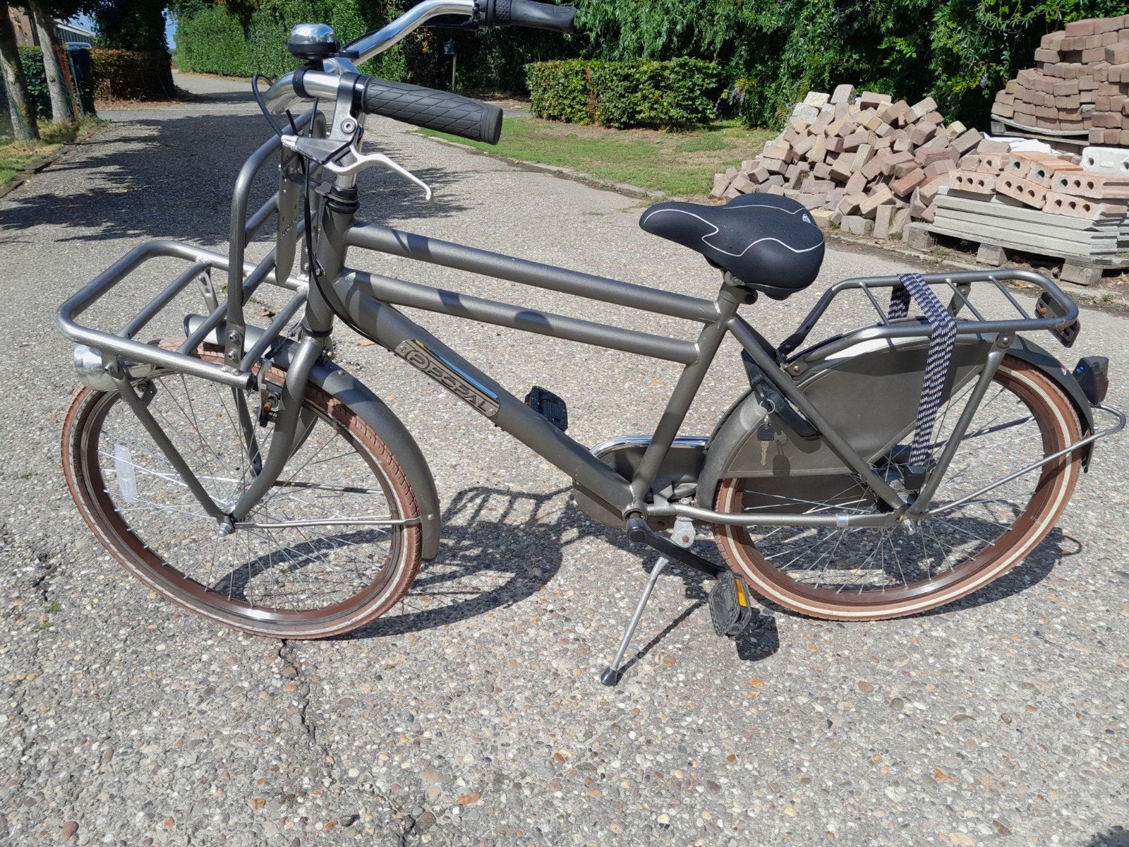 popal jongensfiets "24", Fietsen en Brommers, Fietsen | Oldtimers, Ophalen, Terugtraprem, Popal transport fiets