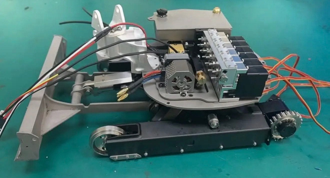 Lesu RC 1/14 minigraver + snelwissel BouwKit, Ophalen of Verzenden, Nieuw, Schaal 1:14, Auto offroad