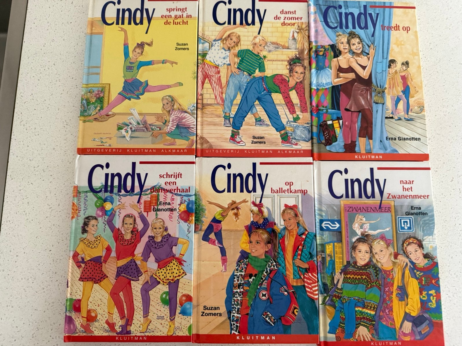 6 Cindy leesboekjes  8 jarigen e.o. Suzan Zomers (Kluitman), Ophalen of Verzenden, Zo goed als nieuw, S. Zomers, Fictie algemeen