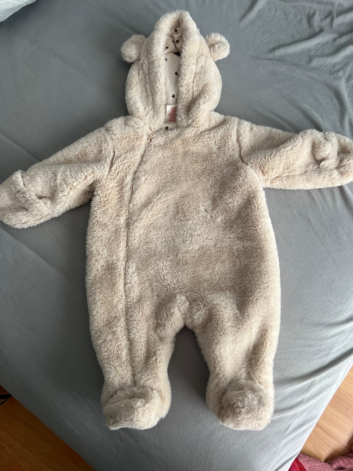 Zachte teddy berenpakje voor baby's, Kinderen en Baby's, Ophalen of Verzenden, Zo goed als nieuw, Jongetje of Meisje