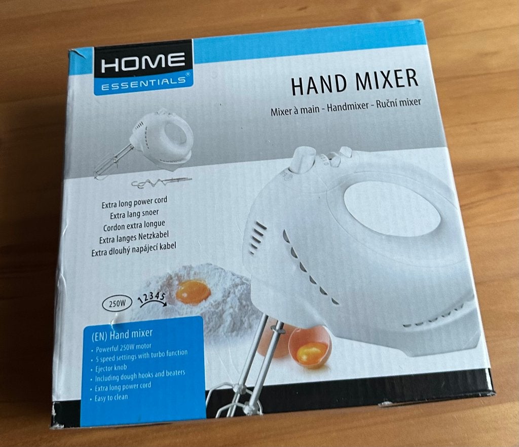 hand mixer, Minder dan 1 liter, Ophalen, Nieuw, 3 snelheden of meer