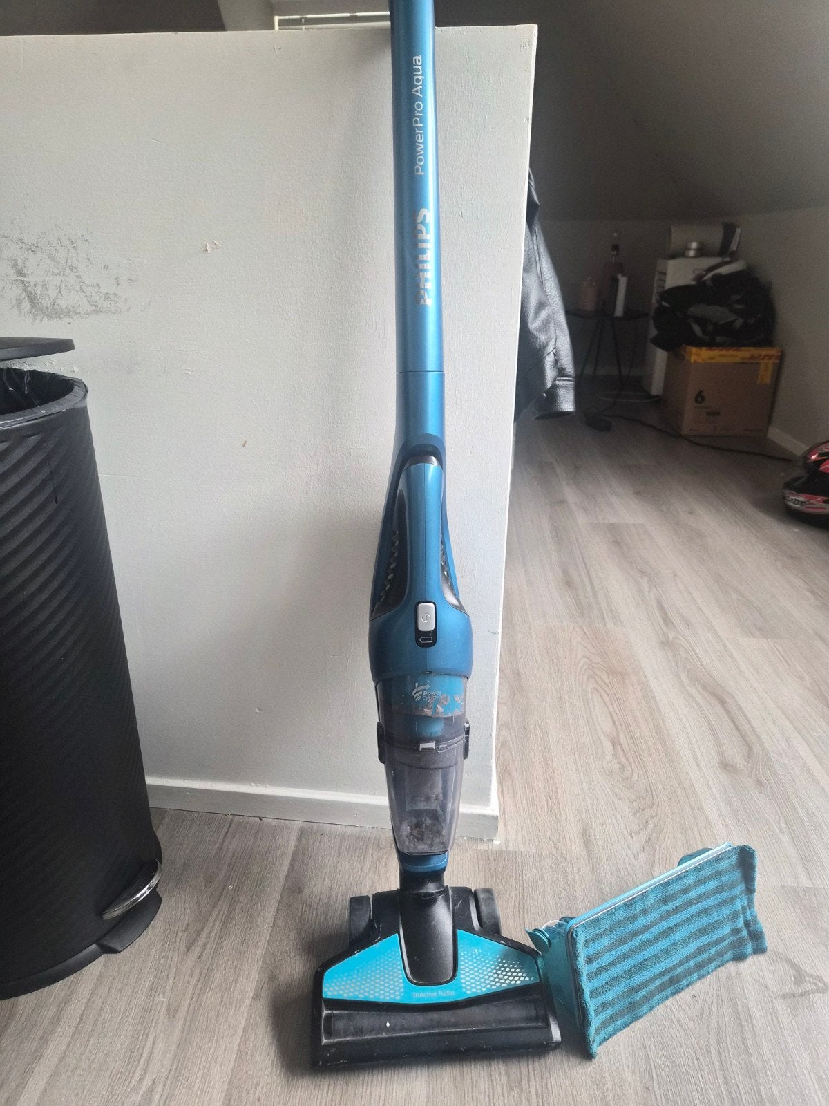 Philips PowerPro Aqua 2in1 Steelstofzuiger met dweilfunctie, Ophalen, Gebruikt, Philips, Draadloos