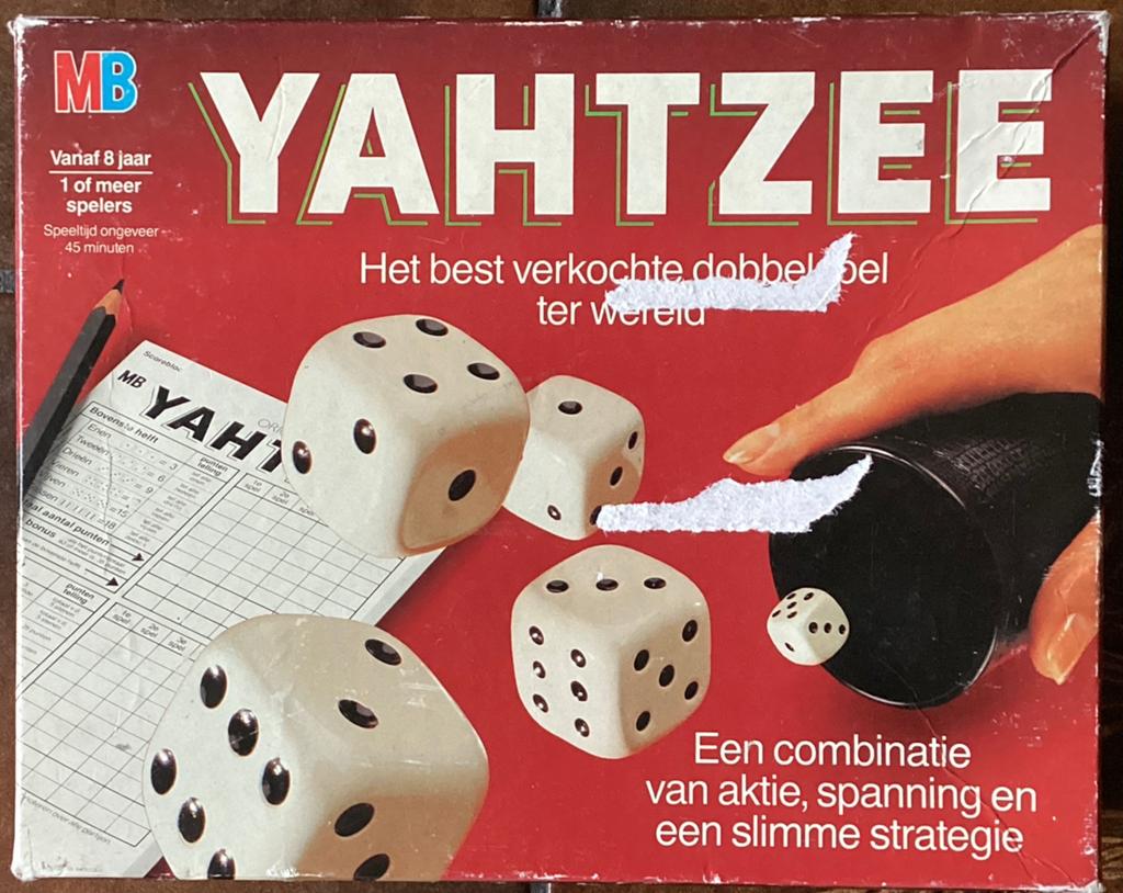 Yahtzee vintage 1982, Ophalen of Verzenden