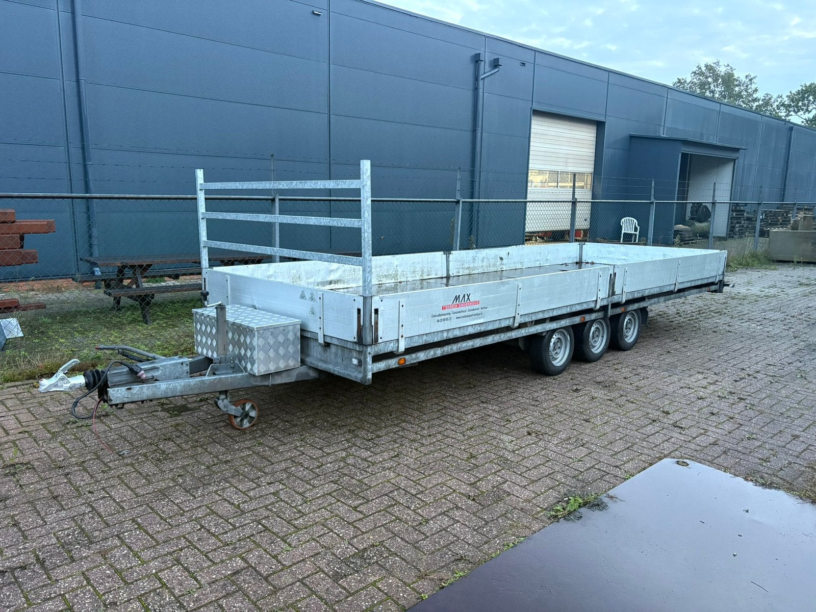 Hulco 6x2 aanhanger 3500kg, Ophalen, Zo goed als nieuw