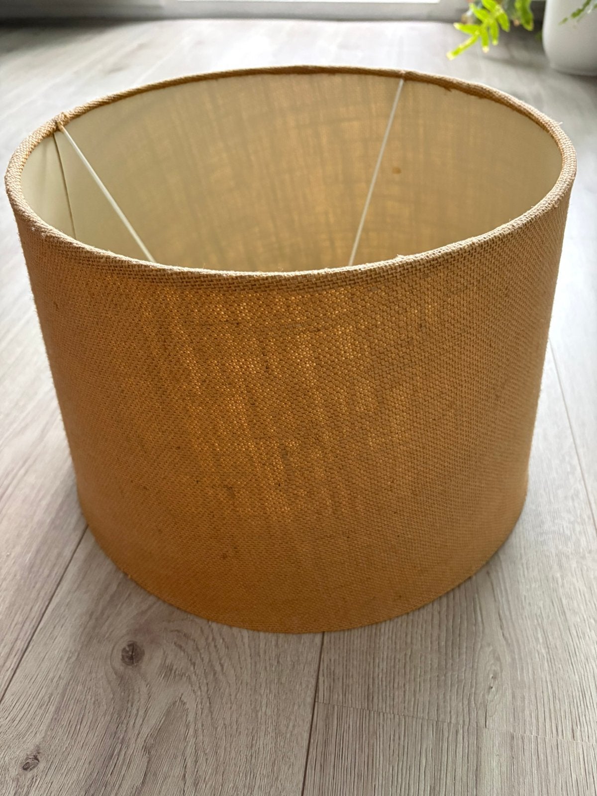 Prachtige beige lampenkap, Ophalen, Zo goed als nieuw, Beige, Rond