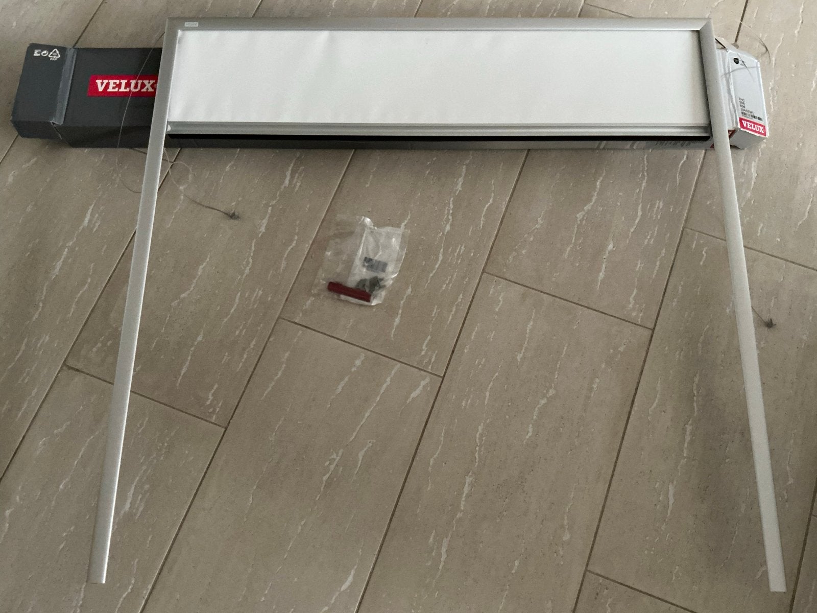 Velux verduistergordijn voor dakraam GGL-S06, kleur wit/alum, Overige merken, Verduisterend, Wit, Metaal