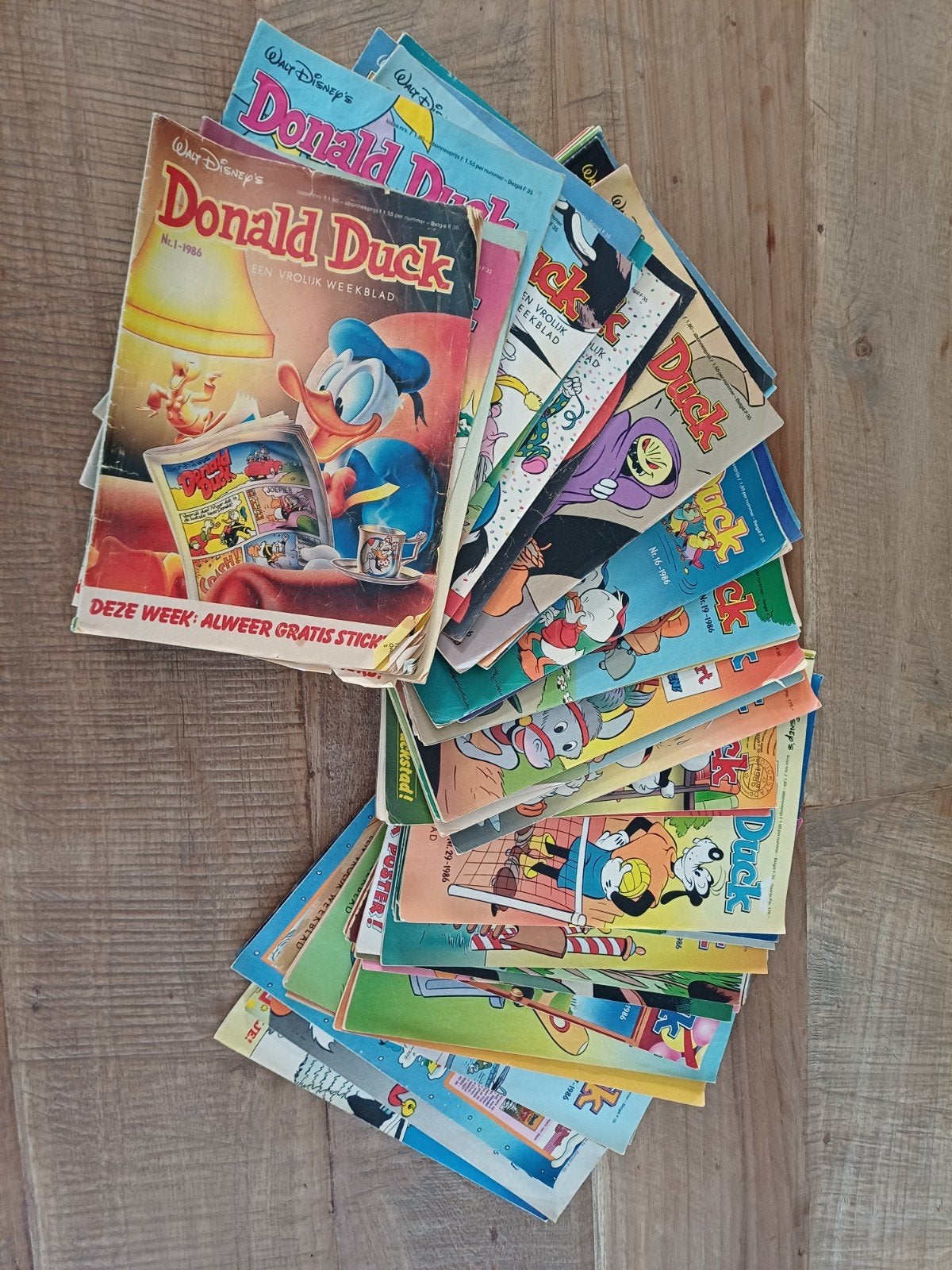 Complete jaargang 1986 Donald Duck weekblad, Complete serie of reeks, Ophalen of Verzenden, Gelezen