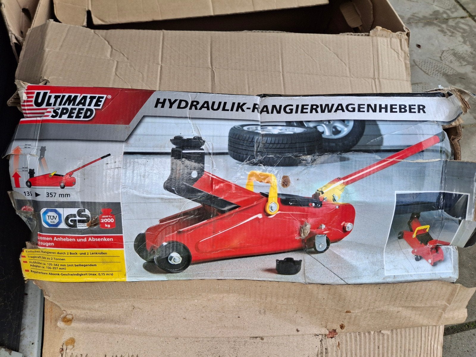 Hydraulische Garagekrik, Ophalen, Gebruikt, Hydraulisch, Garagekrik