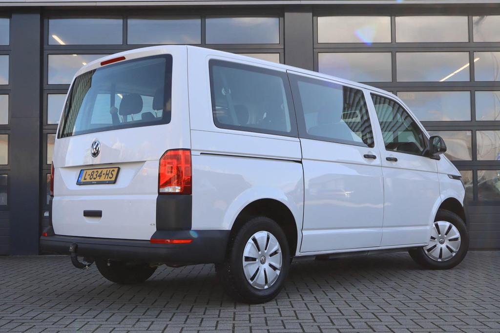 Volkswagen Transporter Kombi 2.0 TDI 110pk L1H1 | 8-persoons, Auto's, Voorwielaandrijving, Stof, Gebruikt, Wit