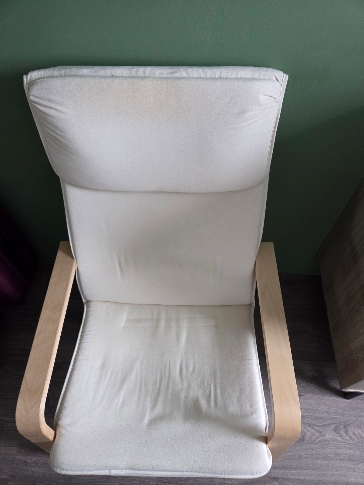 Ikea Pello schommelstoel met lichte gebruikssporen, Ophalen, Hout, Gebruikt, Wit