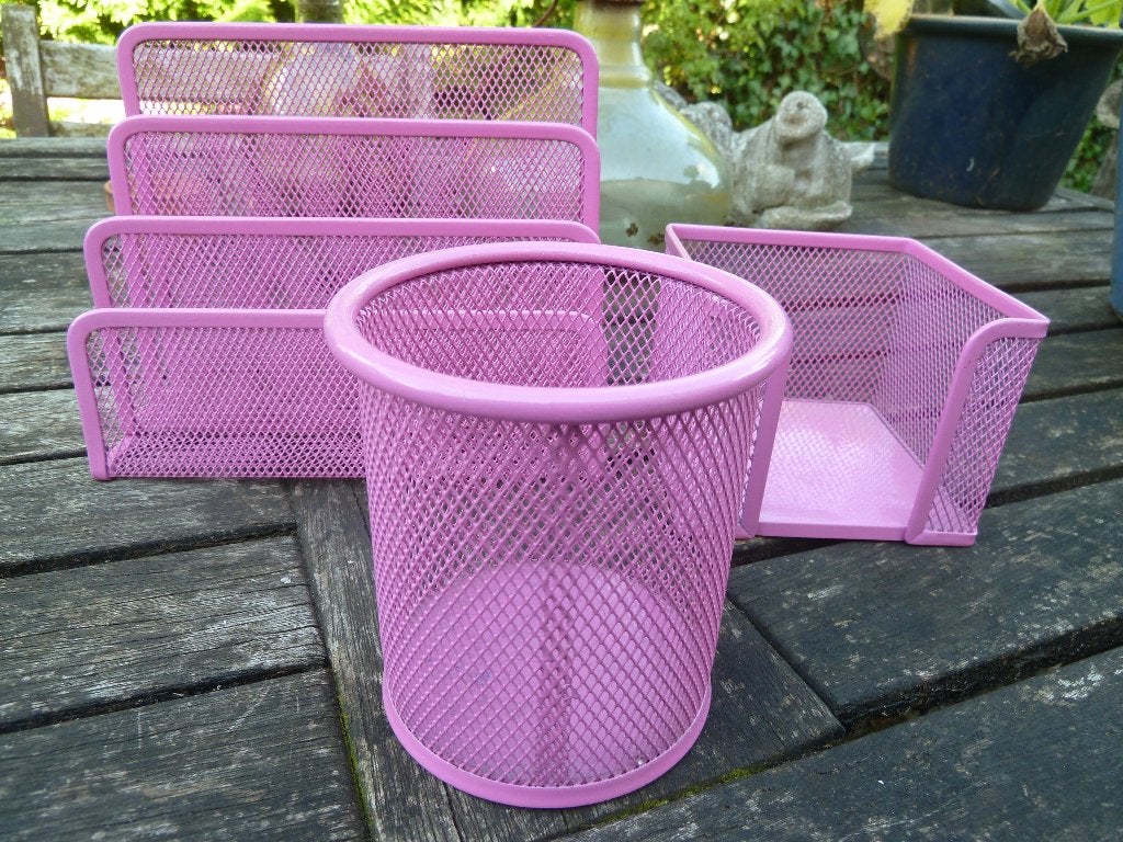 Bureau accessoire roze 3 stuks, Ophalen of Verzenden, Gebruikt