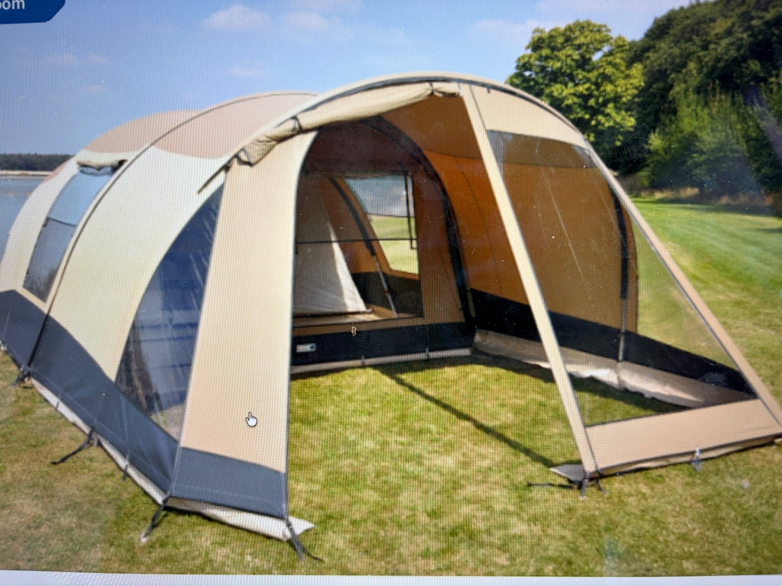 Baco 3500 tunneltent met extra voorscherm, Ophalen, Gebruikt, Tot en met 4