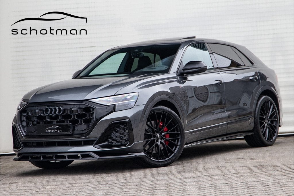 Audi Q8 60 TFSI e quattro Competition Head-up, RS stoelen, M, Auto's, Audi, Automaat, 77 km/l, Gebruikt, Zwart