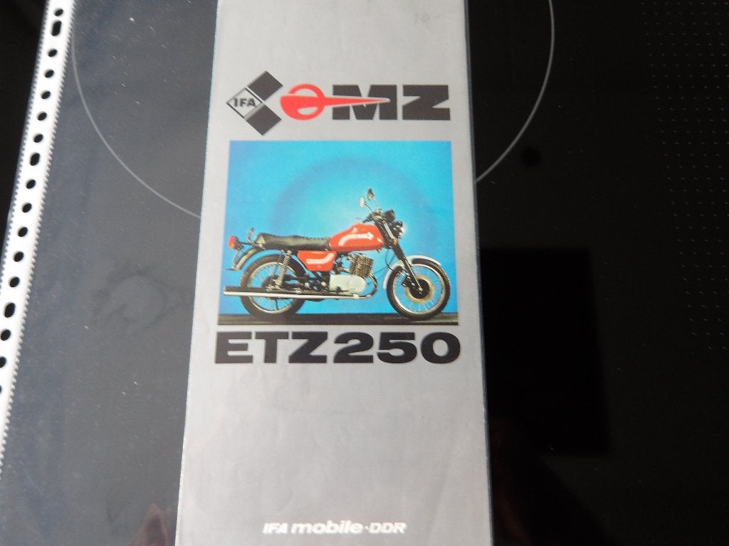 MZ ETZ 250 Brochure / Folder, Ophalen of Verzenden, Overige merken