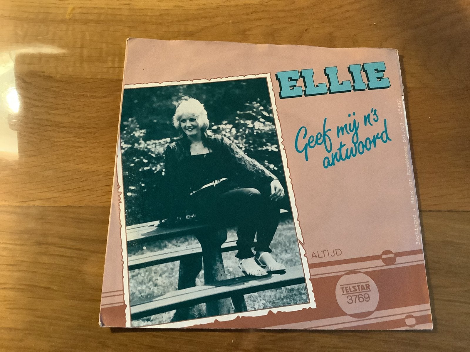 Ellie.   Vinyl single. Geef mij n’s antwoord.   Telstar 3769, Ophalen of Verzenden, Zo goed als nieuw, Overige formaten, Levenslied of Smartlap
