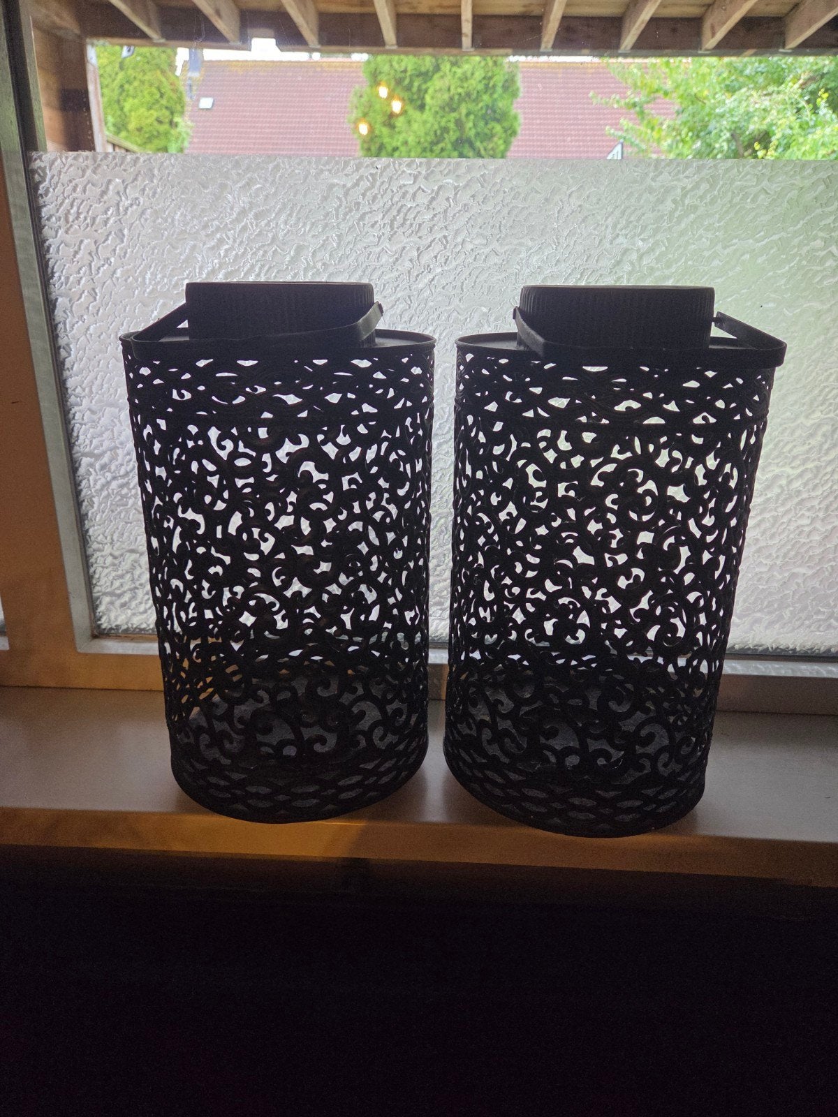 leuke windlichten grote en kleine set, Huis en Inrichting, Ophalen