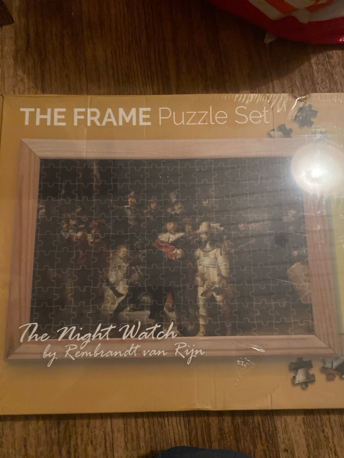 De Nachtwacht Legpuzzel met lijst - 500 stukjes, Ophalen of Verzenden, Minder dan 500 stukjes, Nieuw, Legpuzzel
