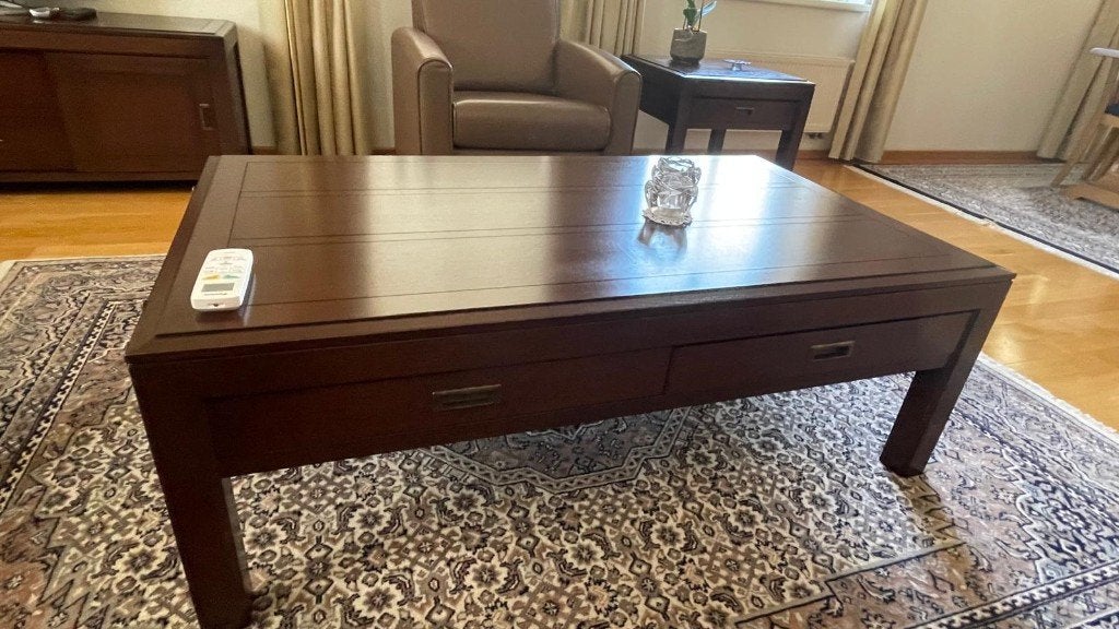 Set Salontafel, TV-meubel, Bijzettafeltje, Zo goed als nieuw, 75 cm of meer, Rechthoekig, Hout