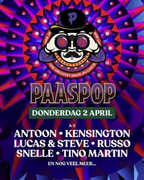 1x Ticket paaspop donderdag aligro, Tickets en Kaartjes, Evenementen en Festivals, Eén persoon