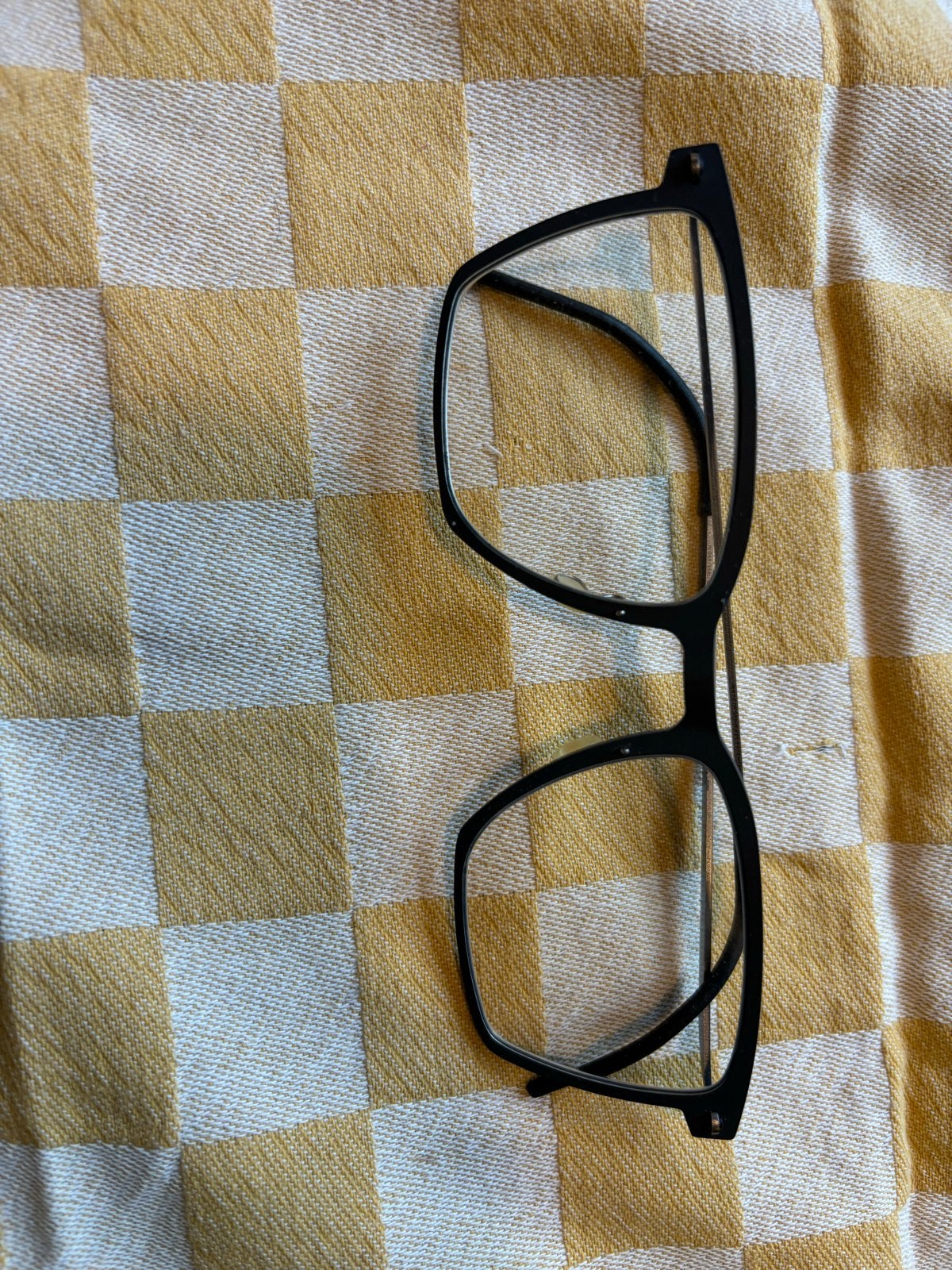 Lindberg heren bril - Zwart, lichtgewicht montuur, Overige merken, Gebruikt, Zwart, Ophalen of Verzenden