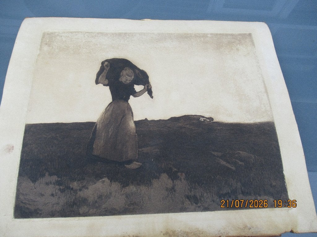 Willem Witsen, Ets, 47 cm, Ophalen of Verzenden, 38 cm