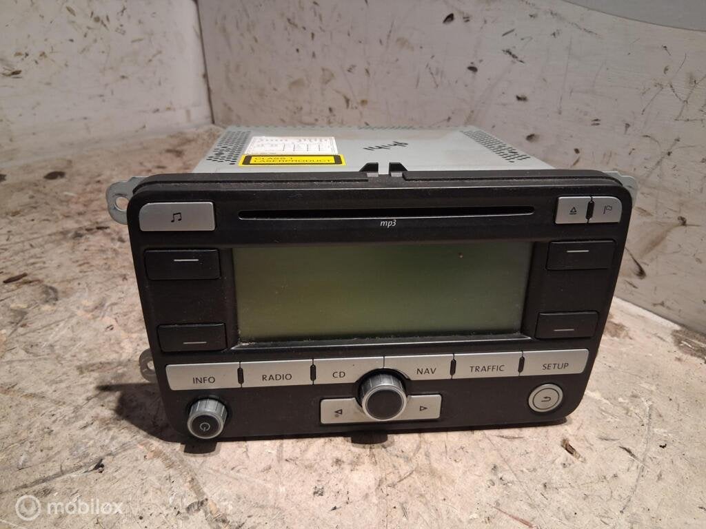 Autoradio Vw Golf V 1.6 ('03-'08) 1K0035191D, Gebruikt, Volkswagen, Ophalen of Verzenden, Volkswagen