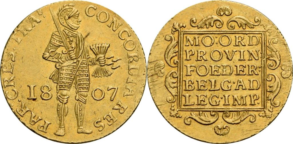 Gouden zeldzame dukaat 1807, Ophalen of Verzenden, Vóór koninkrijk, Overige waardes