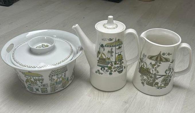 Vintage Figgjo Turi Market servies onderdelen (3 stuks), Ophalen of Verzenden