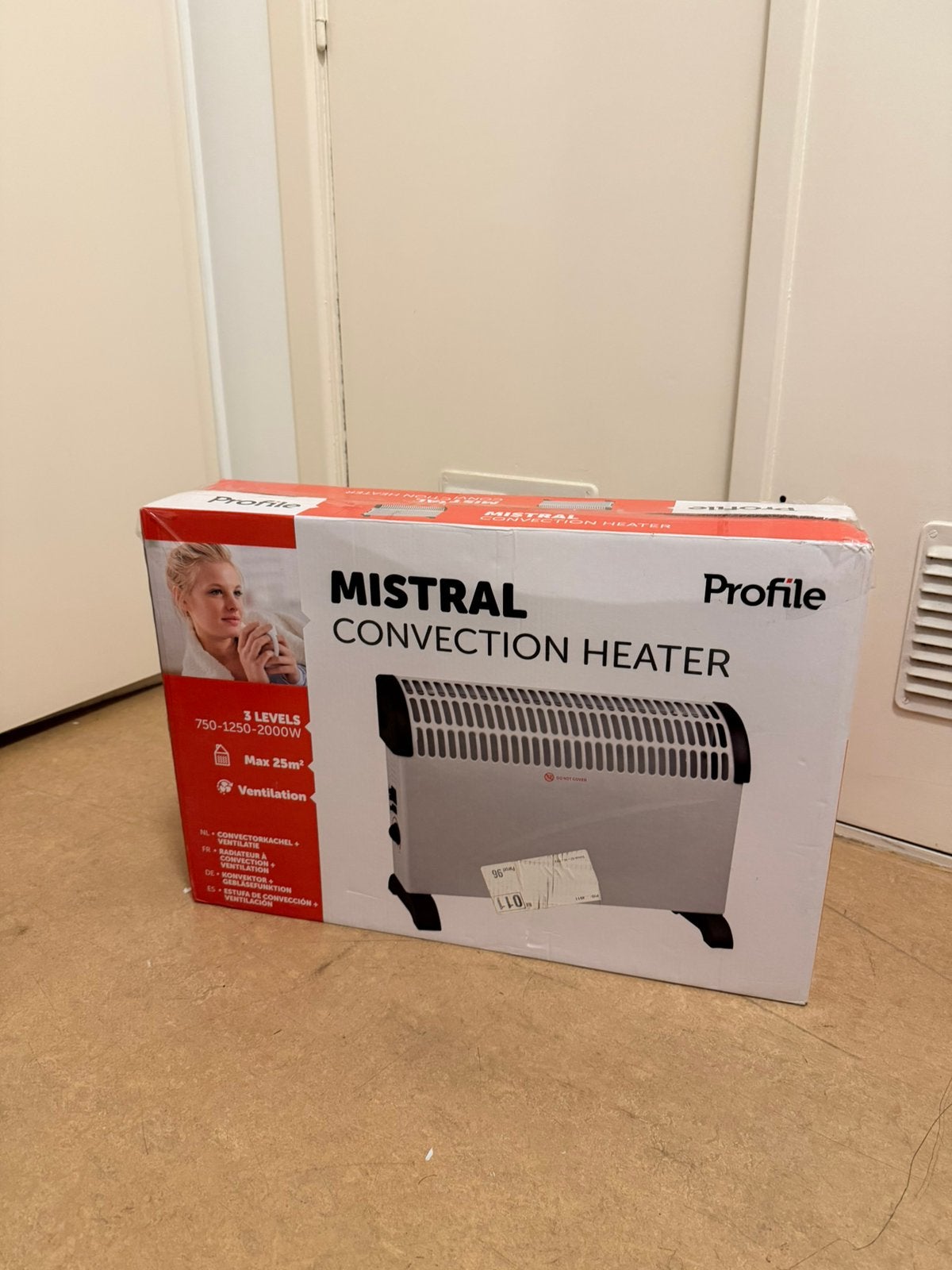 Mistral Convectie Kachel - 2000W, Ophalen, 30 tot 80 cm, 60 tot 150 cm, 800 watt of meer