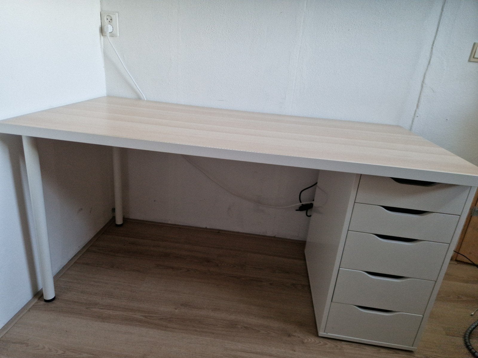 Bureau met lades, 150x75 cm, Ophalen, Met lades, Gebruikt, Spaanplaat of MDF