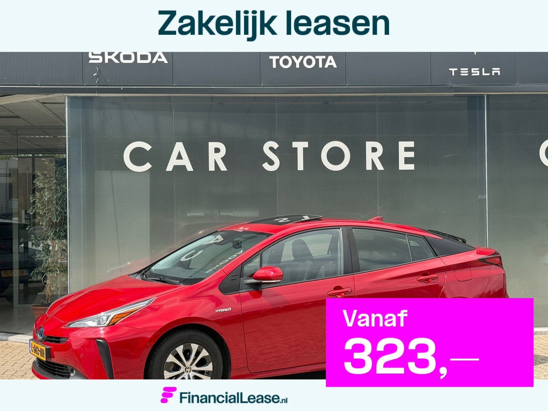 Toyota Prius 1.8 Executive Pano|Leder|JBL|HuD|Dealer Onderho, Bedrijf, Hybride Elektrisch/Benzine, 1798 cc, 725 kg