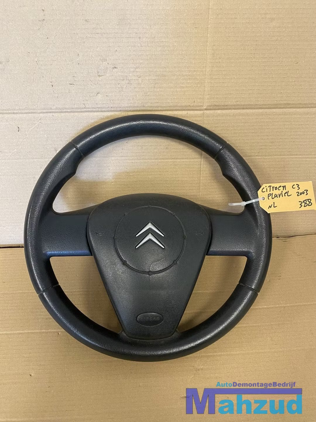 CITROEN C3 stuurwiel stuur met airbag 2003-2012, Gebruikt, Citroën, Stellantis N.V., Ophalen of Verzenden