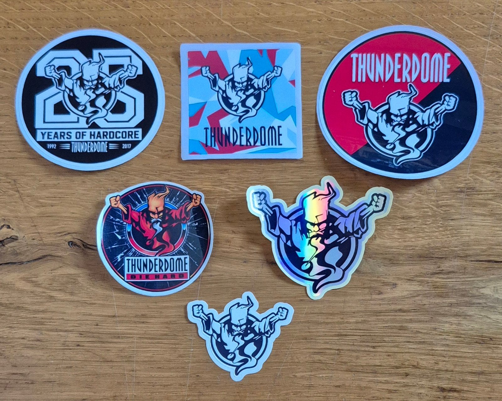 Hardcore Gabber: Thunderdome  - the Wizzard sticker pakket, Ophalen of Verzenden, Zo goed als nieuw, Overige formaten, Overige genres