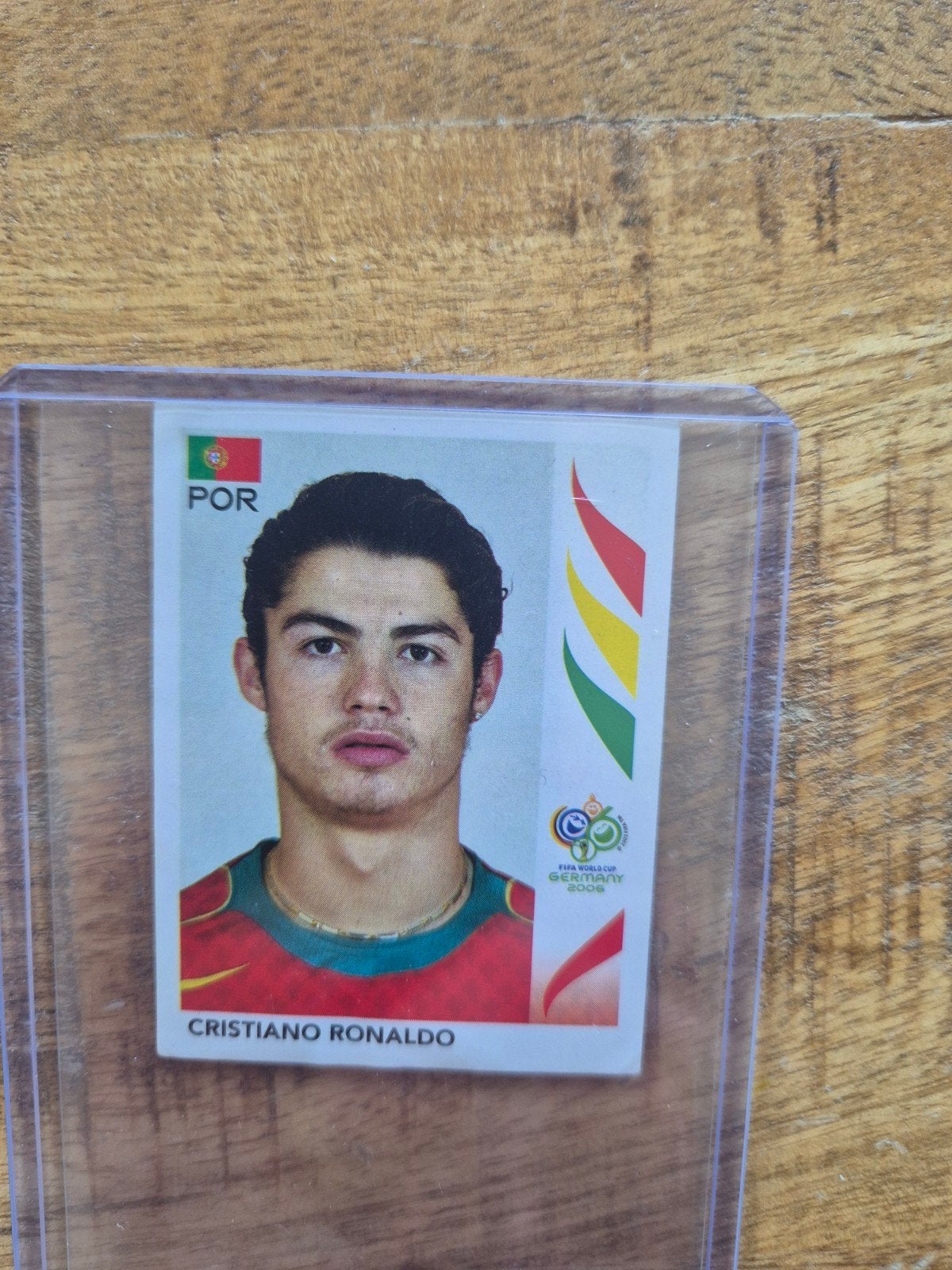 Rookie Ronaldo CR7 Panini WK 2006 Sticker plaatje portugal, Verzenden, Zo goed als nieuw, Buitenlandse clubs, Poster, Plaatje of Sticker