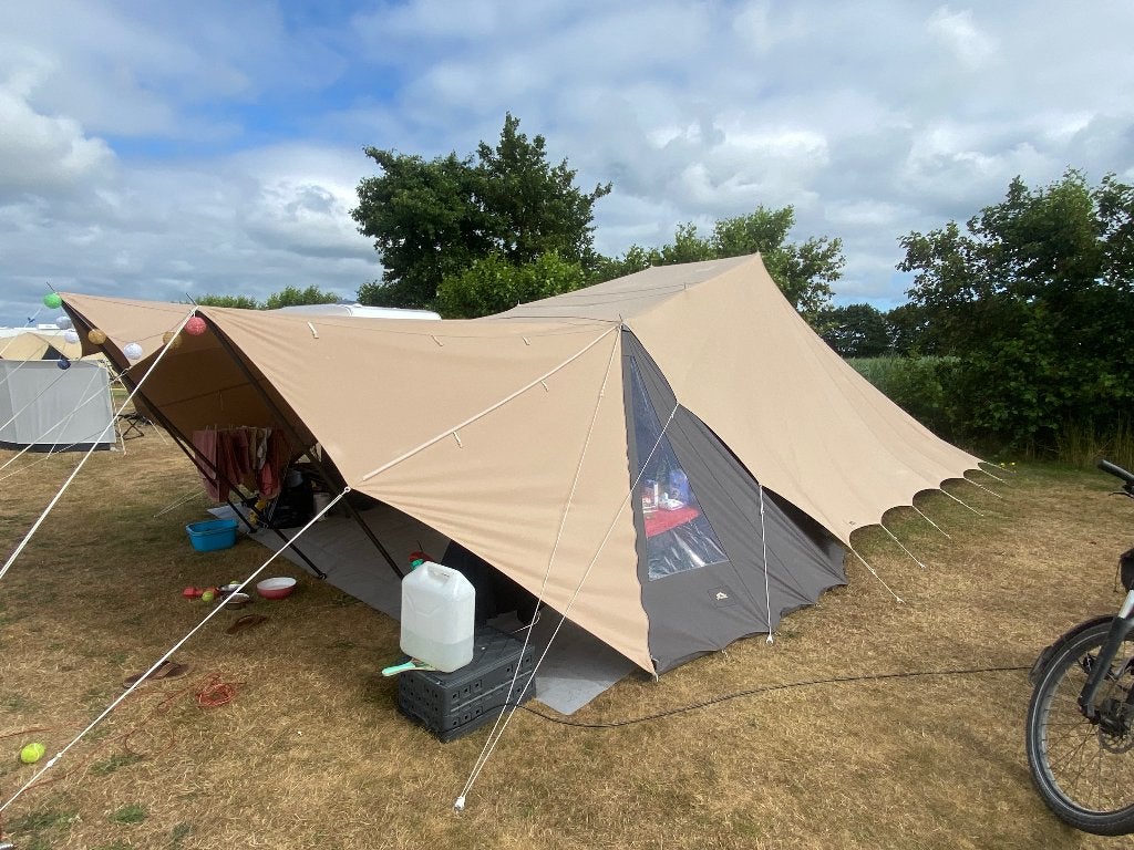 De Waard Vergrote Zilvermeeuw (en Anssems bagagewagen), Caravans en Kamperen, Tenten, Ophalen, Zo goed als nieuw, Tot en met 6