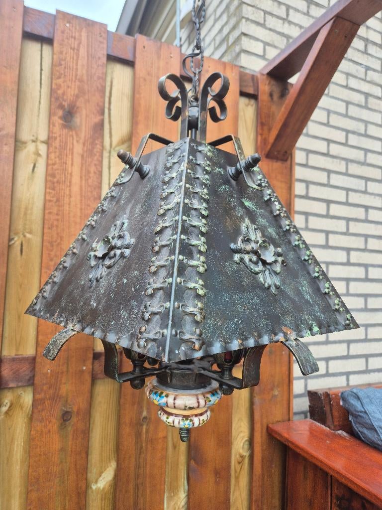 lamp, Ophalen, Overige materialen, Gebruikt, Antiek stijl geheel koper