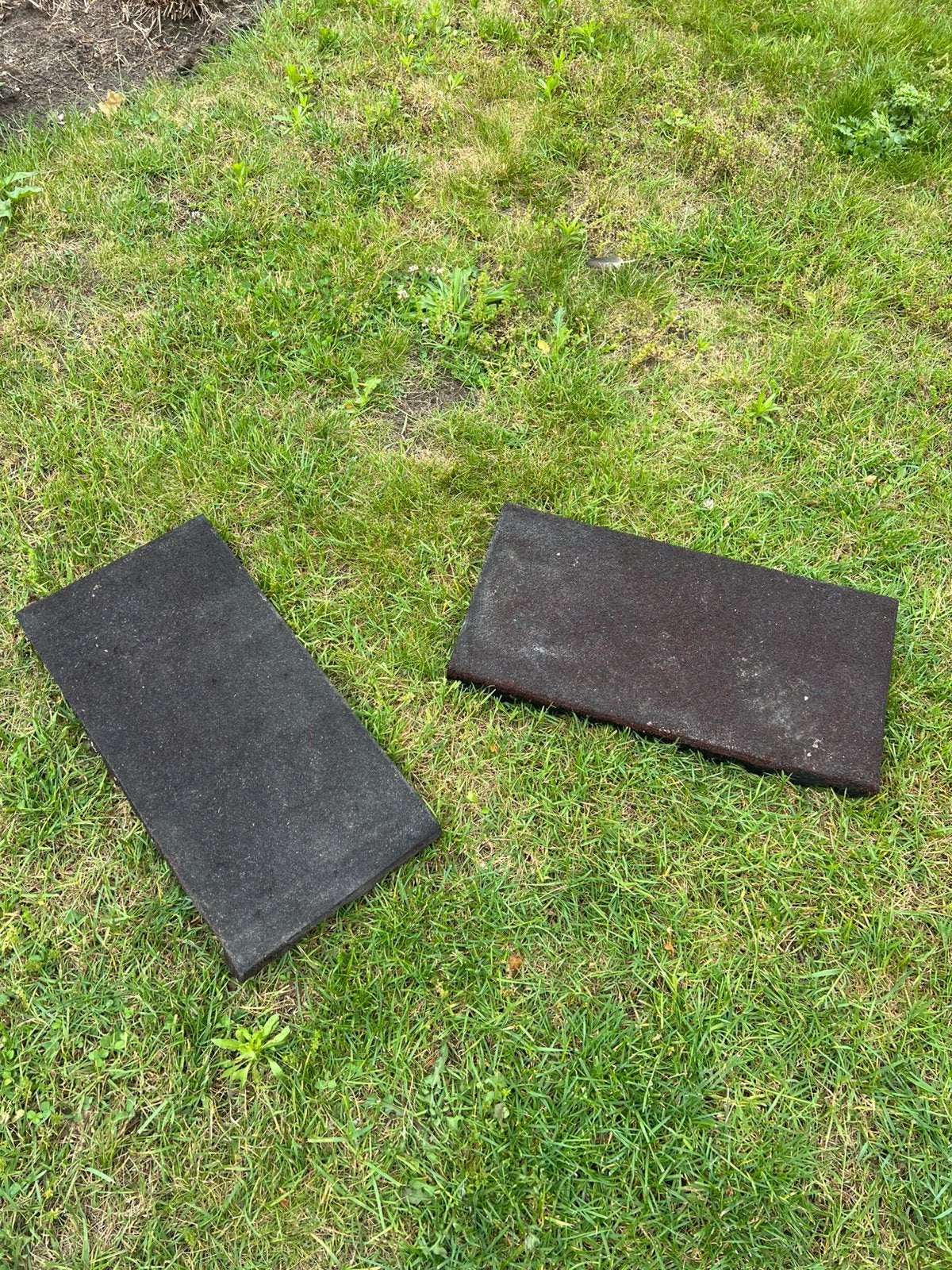 Rubberen tegels 5,3m2, Tuin en Terras, Tegels en Klinkers, Ophalen, Gebruikt, Rubber, 5 tot 10 m²