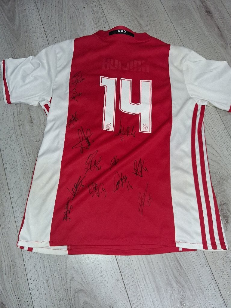 Ajaxshirt met Handtekeningen Ajaxvrouwen, Ophalen of Verzenden, Gebruikt, Ajax, Shirt