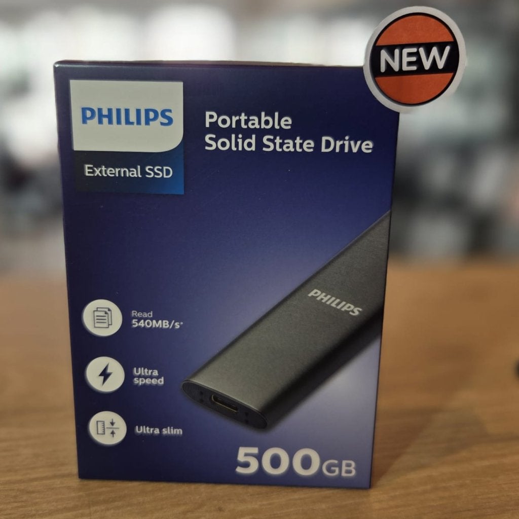 Philips Portable External SSD 500GB | NIEUW, Computers en Software, Harde schijven, Gebruikt