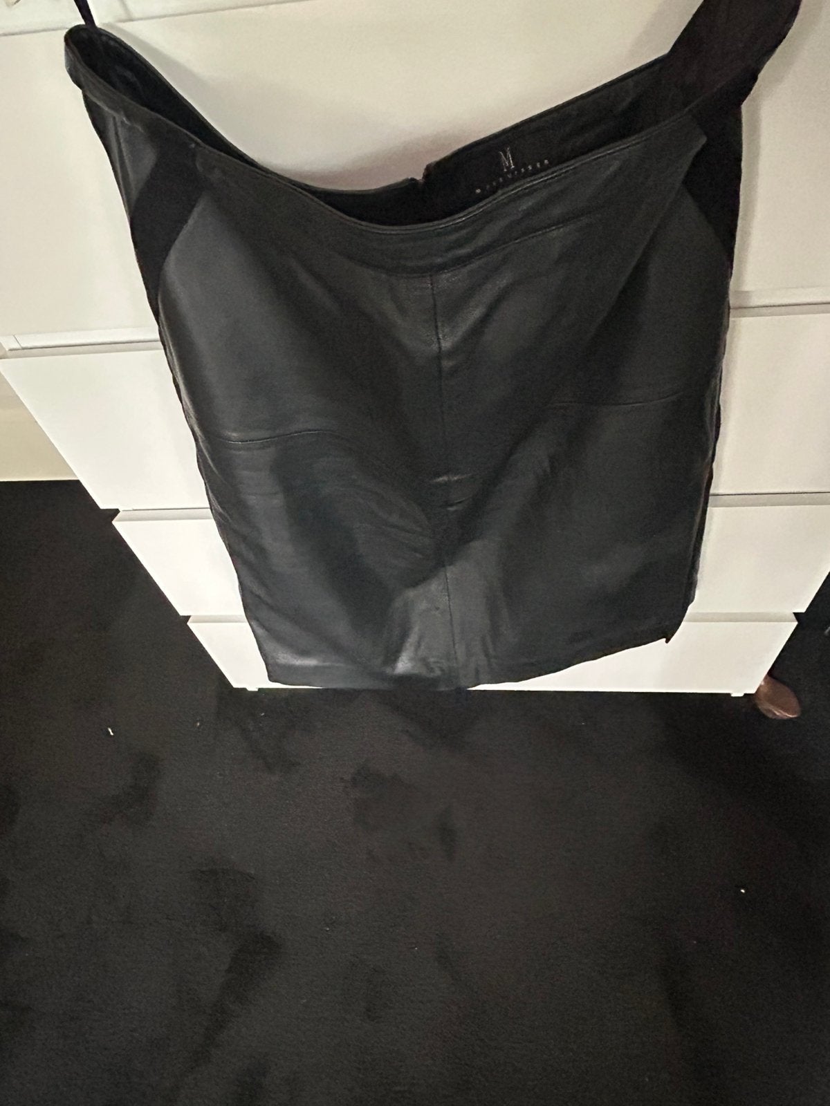 Mart Visser zwarte leren rok maat 44, Kleding | Dames, Verzenden, Zwart, Maat 42/44 (L), Zo goed als nieuw