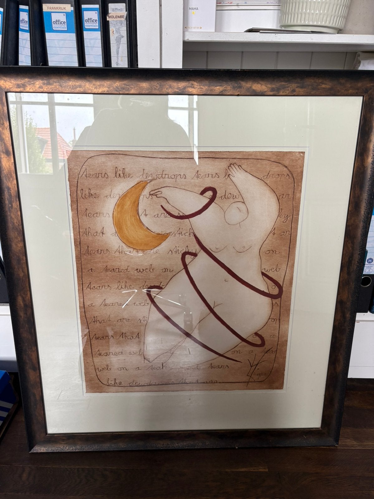 Schilderij ludy van huffel, Ophalen