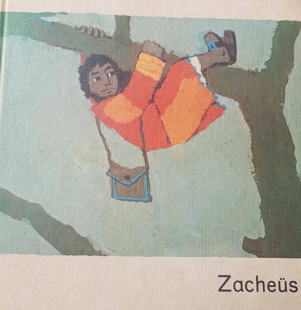 Zacheus - vintage communie bijbel boekje, Ophalen of Verzenden, Gelezen, Christendom | Katholiek