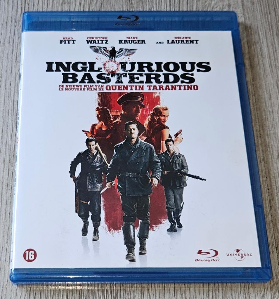 Inglourious Basterds - Quentin Tarantino Blu-ray, Cd's en Dvd's, Blu-ray, Zo goed als nieuw, Actie, Ophalen of Verzenden