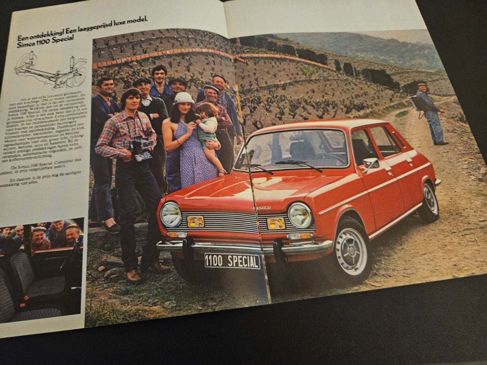 Brochure Simca 1100 1976, Ophalen of Verzenden, Zo goed als nieuw, Overige merken