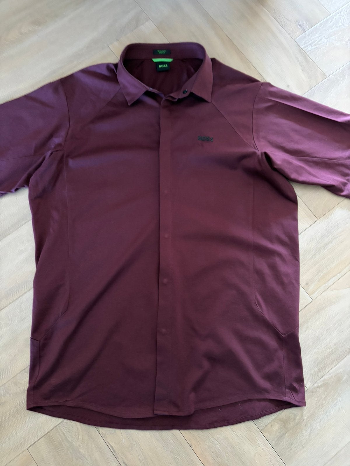 BOSS OVERHEMD, Kleding | Heren, Overhemden, Ophalen of Verzenden, Zo goed als nieuw, Rood