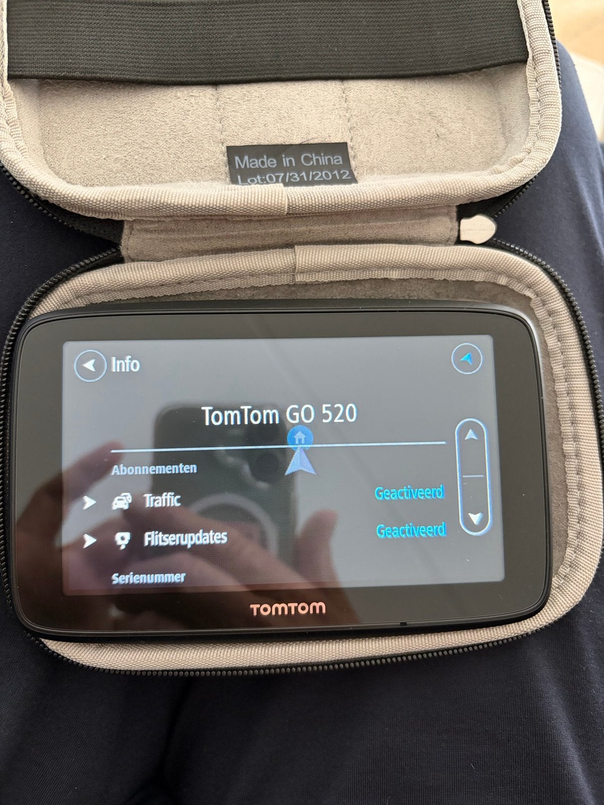 TomTom GO 520 Navigatiesysteem met hoesje, Auto diversen, Ophalen, Gebruikt